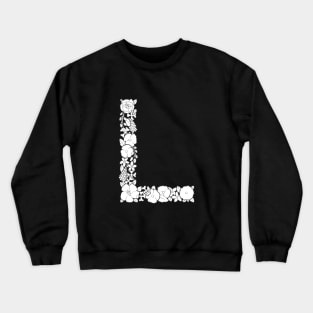 Floral Letter L Crewneck Sweatshirt